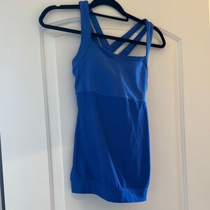 Women's Blue Strappy Tank Top